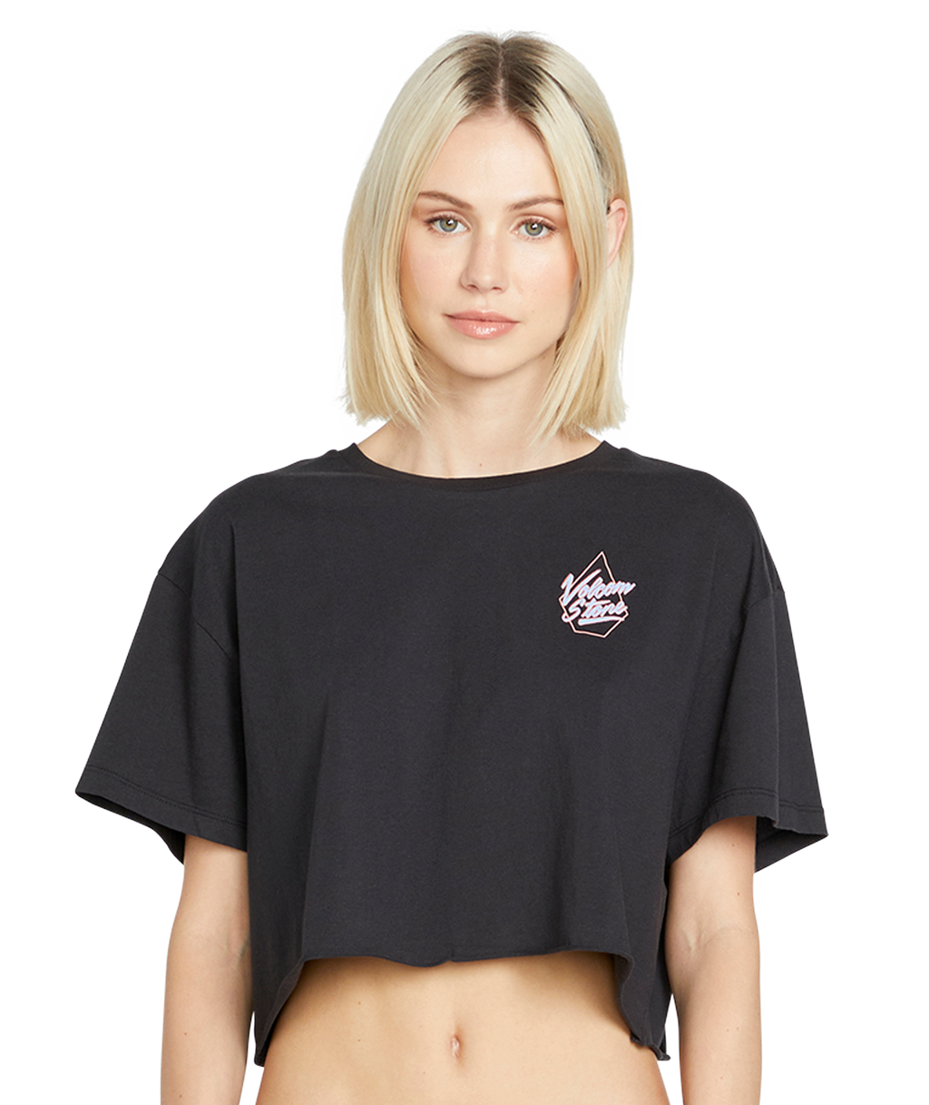 Mädchen T-Shirt Volcom Just A Trim - Schwarz