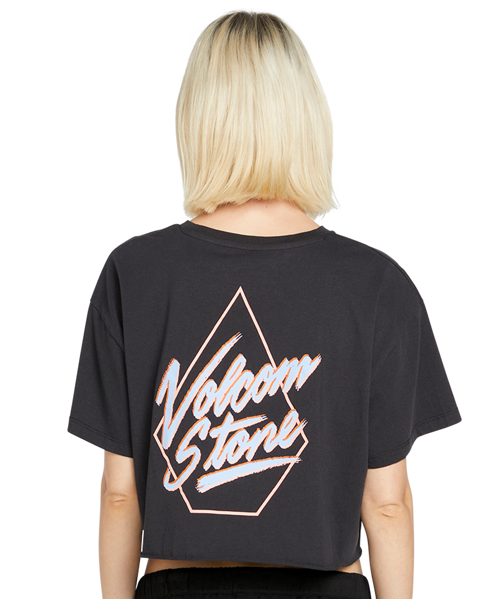 Mädchen T-Shirt Volcom Just A Trim - Schwarz