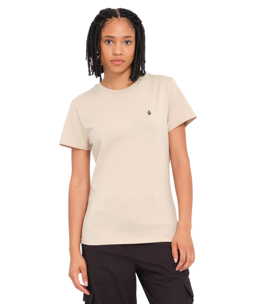 T-shirt femme Volcom Stone Blanks Tee - Light Khaki