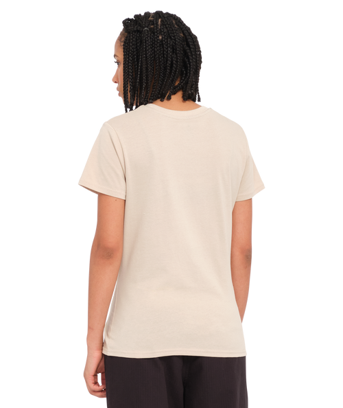 T-shirt femme Volcom Stone Blanks Tee - Light Khaki