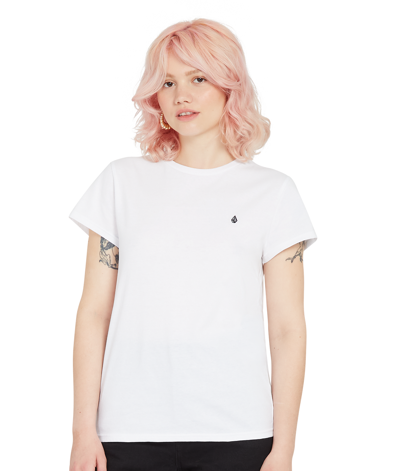 Volcom Stone Blanks Tee - White Girls T-shirt
