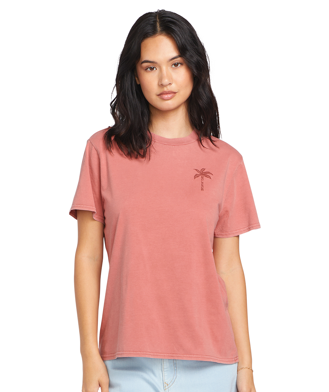 Volcom Lock It Up Tee - Mauve Rose Women's T-Shirt