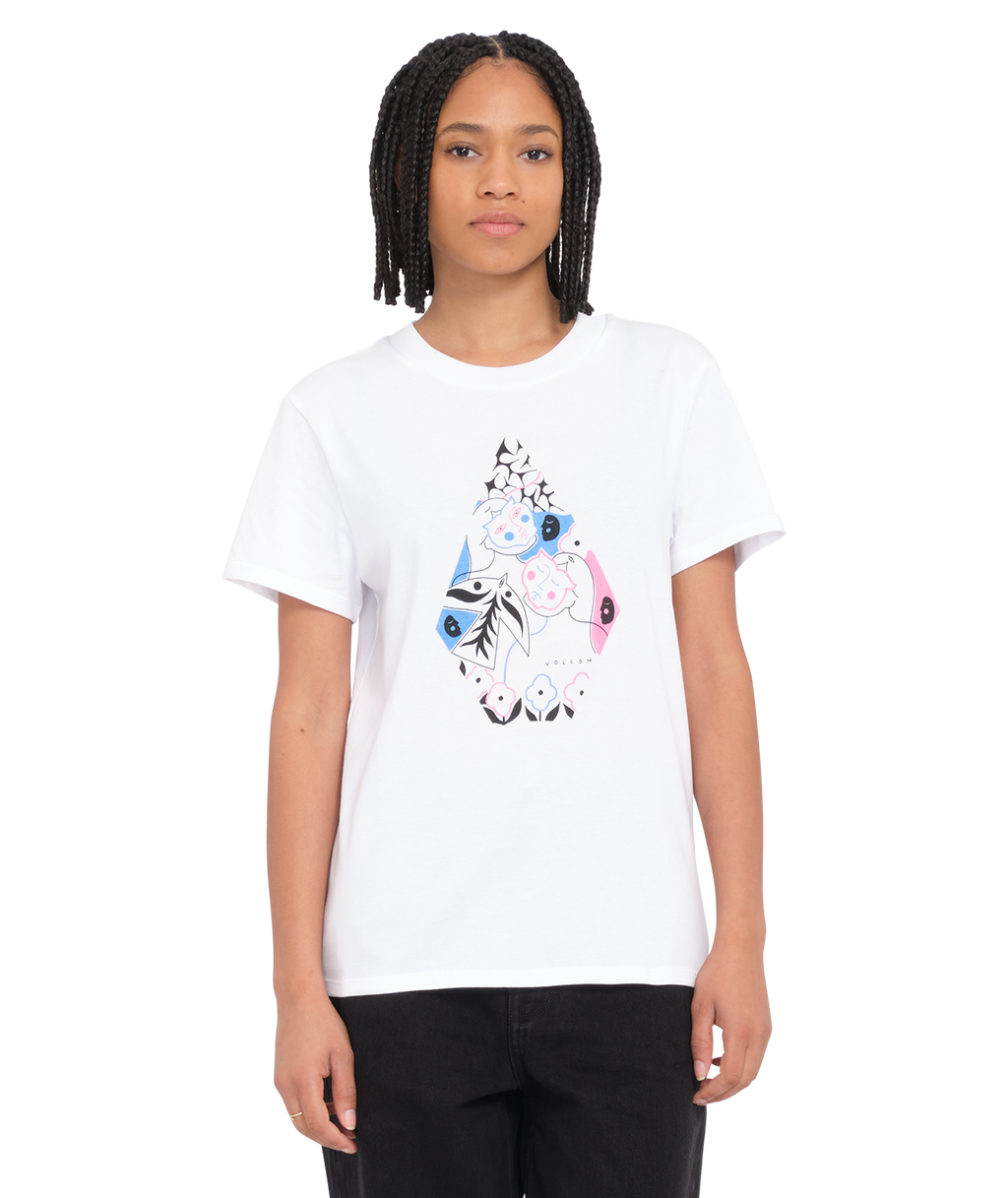 Volcom Radical Daze Tee für Damen - Weiß