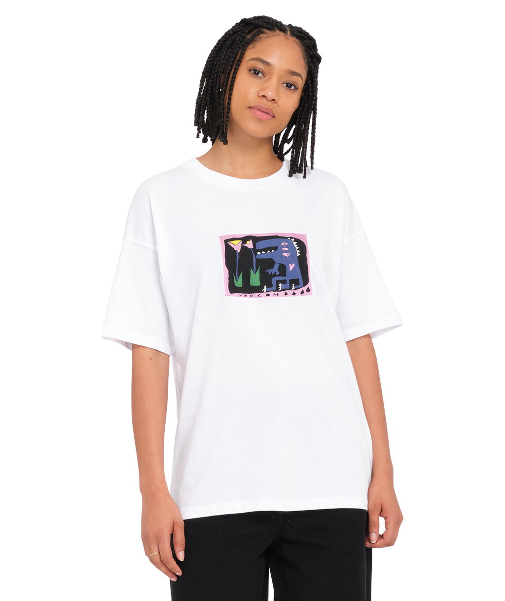 Camiseta de chica Volcom Ride The Tee - White