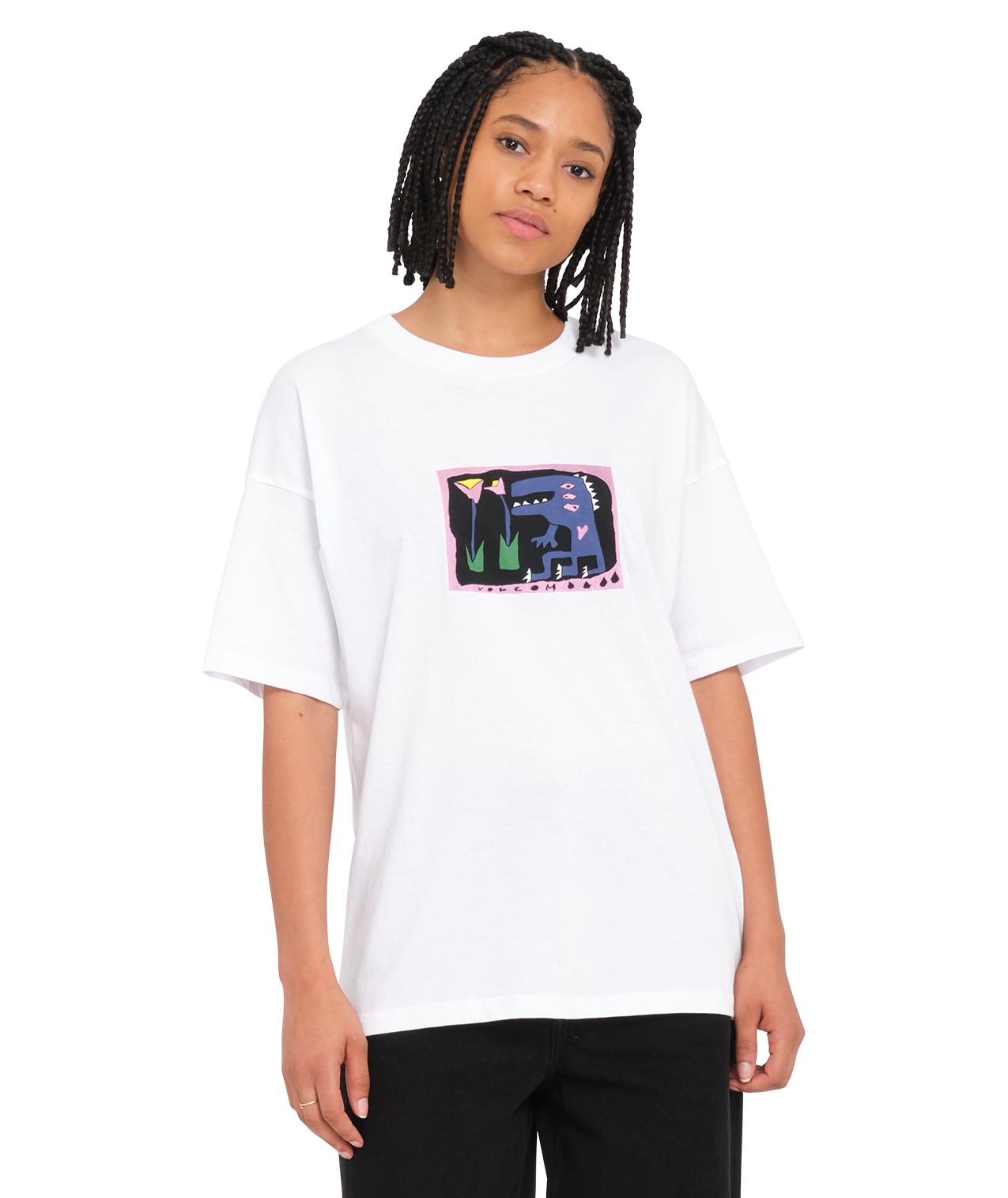 Volcom Ride The Tee - White Girl's T-shirt