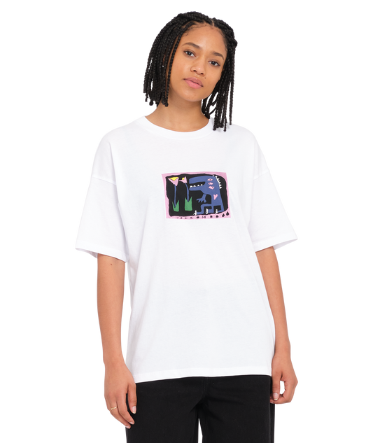 Productos | Camiseta de chica Volcom Ride The Tee - White