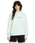 Damen Kapuzenpullover Volcom Flowish - Cloud Blue