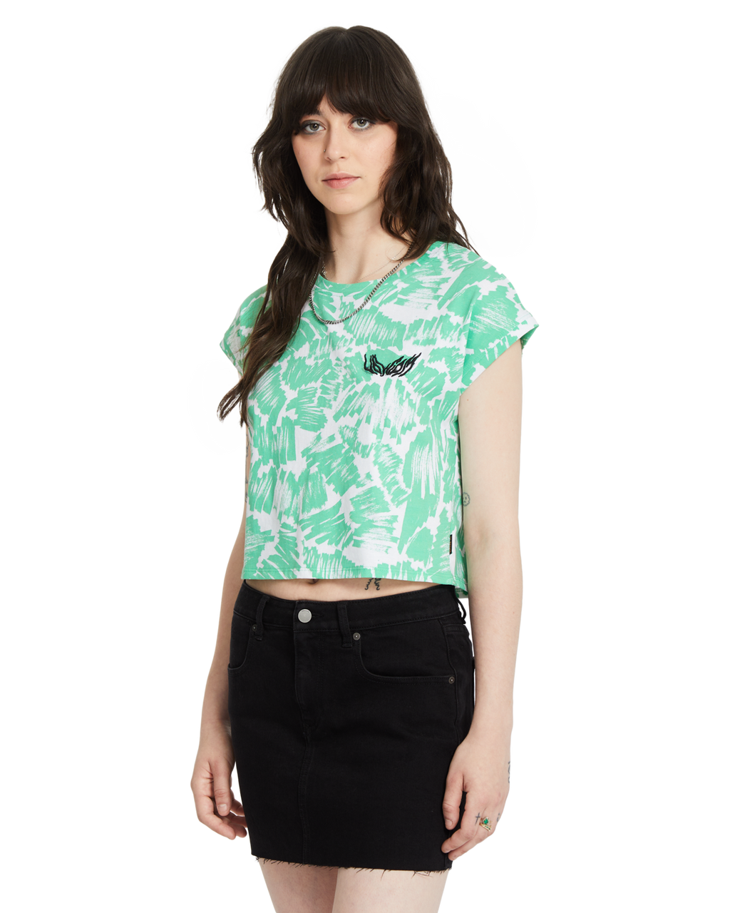 Maglietta da donna Volcom Fa Alix Boxy Sleeveless - Giada