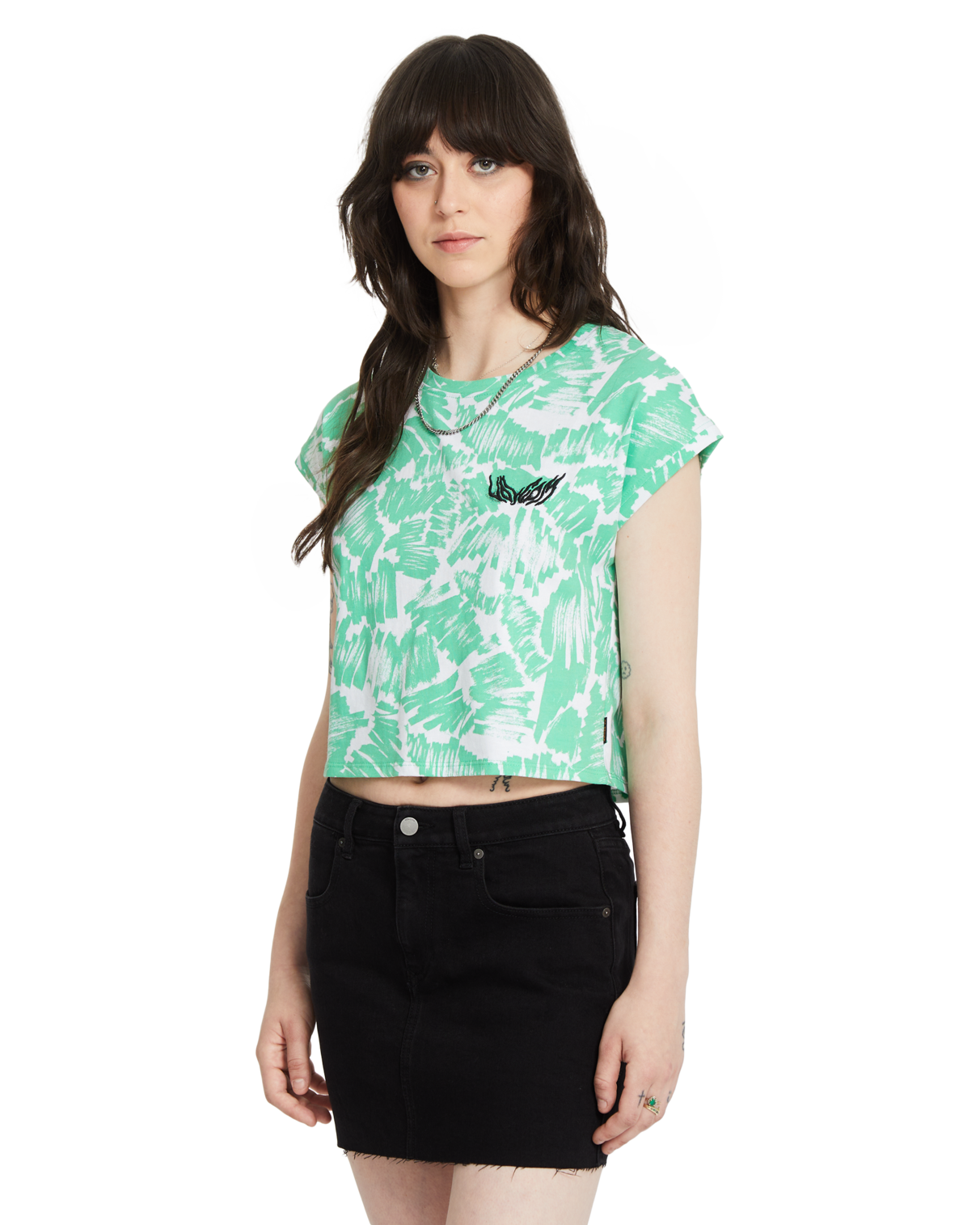 Maglietta da donna Volcom Fa Alix Boxy Sleeveless - Giada