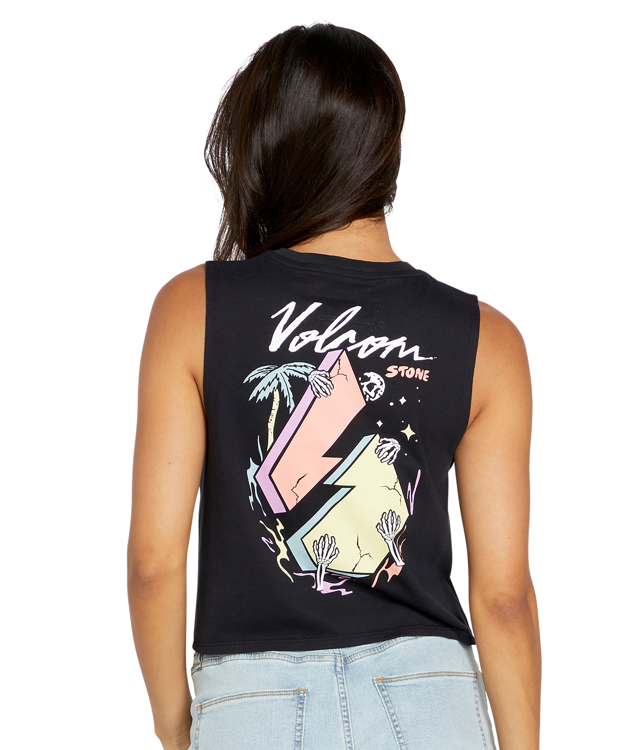 Volcom Stone Hour Crop Damen T-Shirt - Schwarz