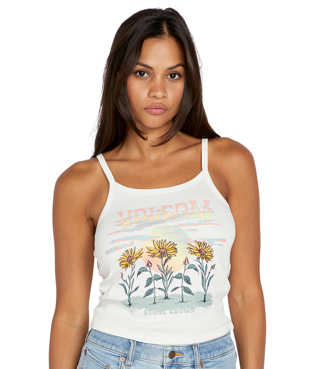Volcom 1991 Strappy Tank - True Star White Women's T-Shirt