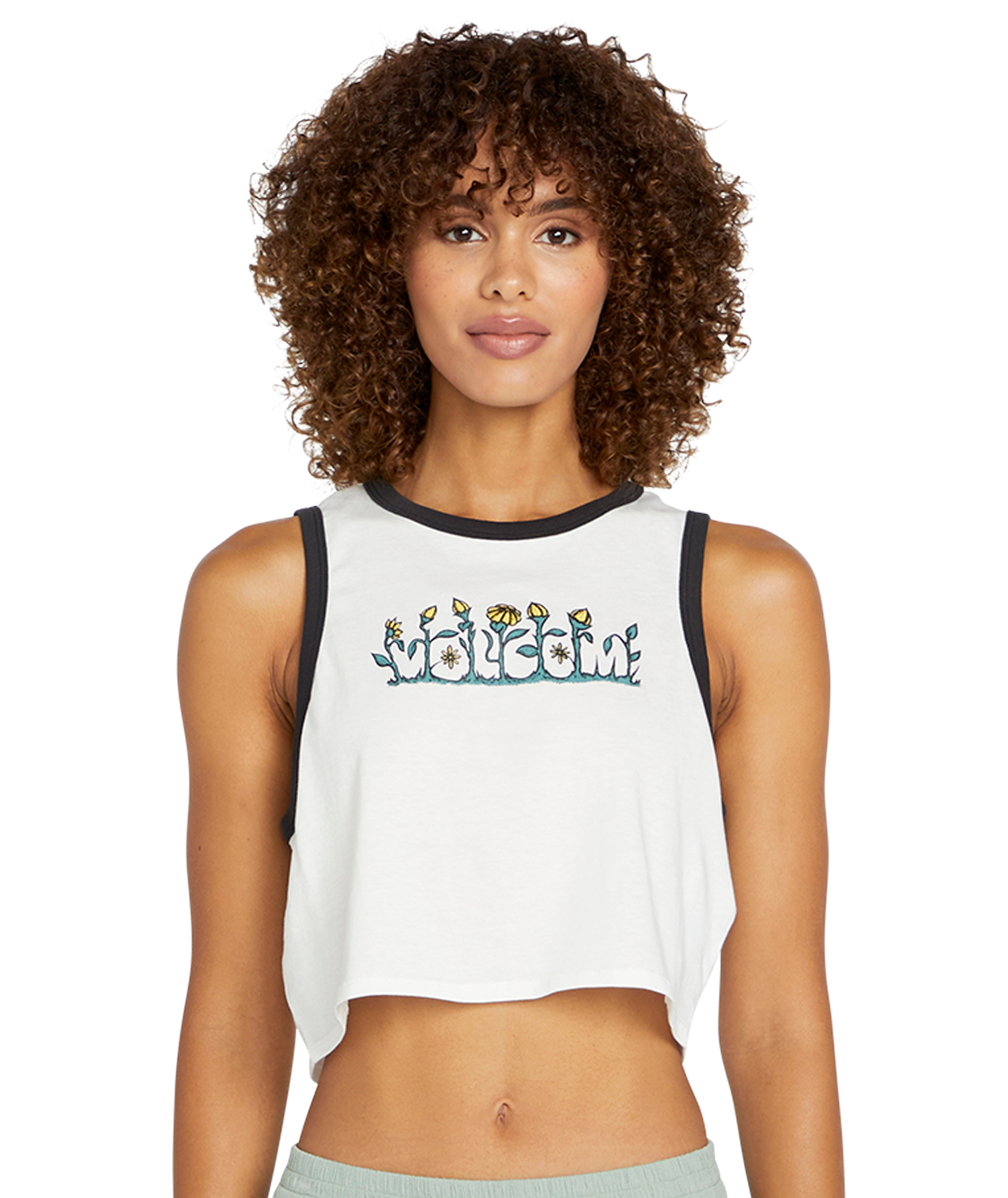 Volcom Fun Fever Tank - Star White Girl's T-Shirt