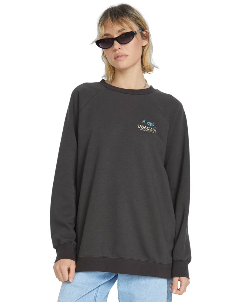 Volcom FA F Rygalski BF Crew sudadera mujer | Vintage Black