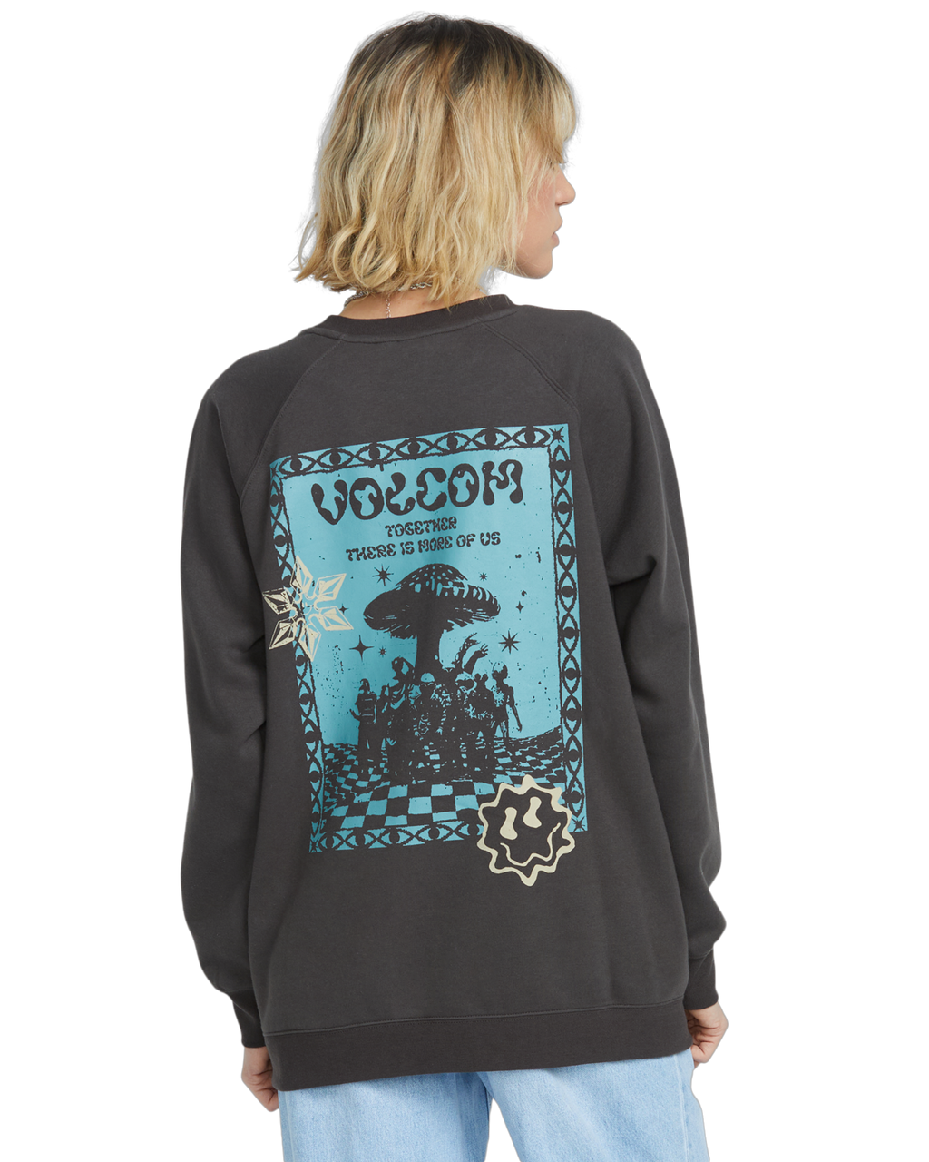 Volcom FA F Rygalski BF Crew sudadera mujer detail 1 | Vintage Black
