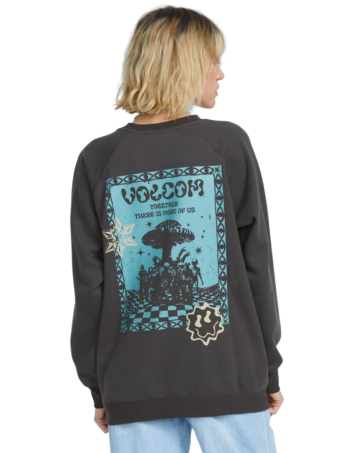 Volcom FA F Rygalski BF Crew sudadera mujer detail 1 | Vintage Black
