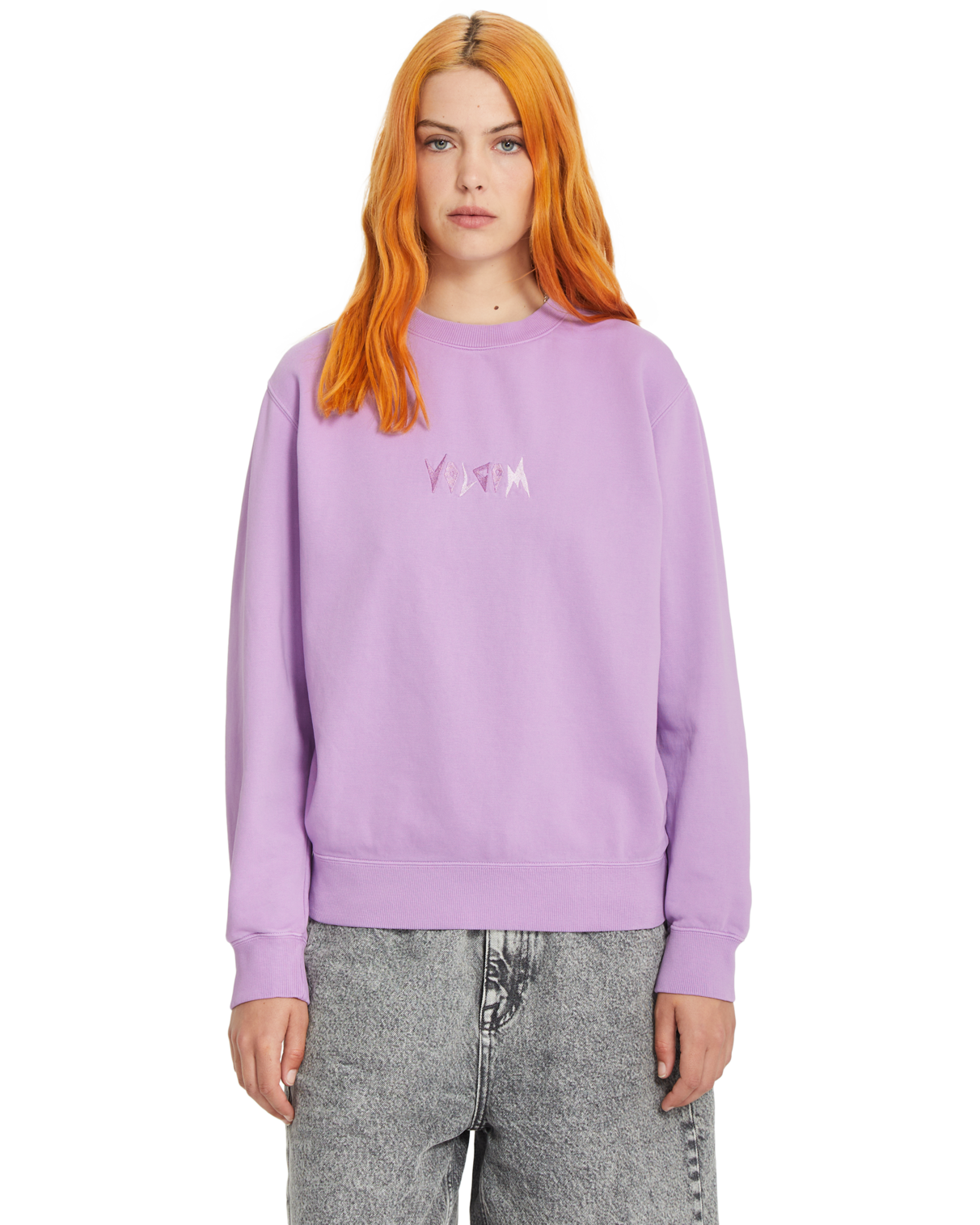 Volcom Spikstone Crew Women's Sweatshirt - Iris Purple