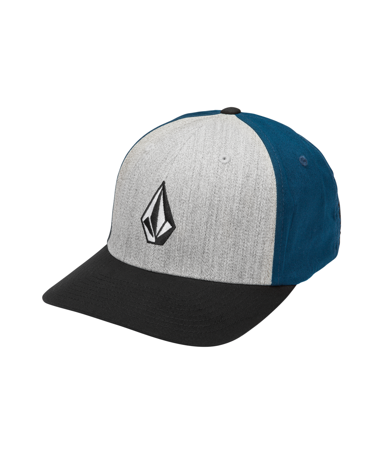 Boné Volcom Full Stone Hthr Flexfit - Azul Escuro