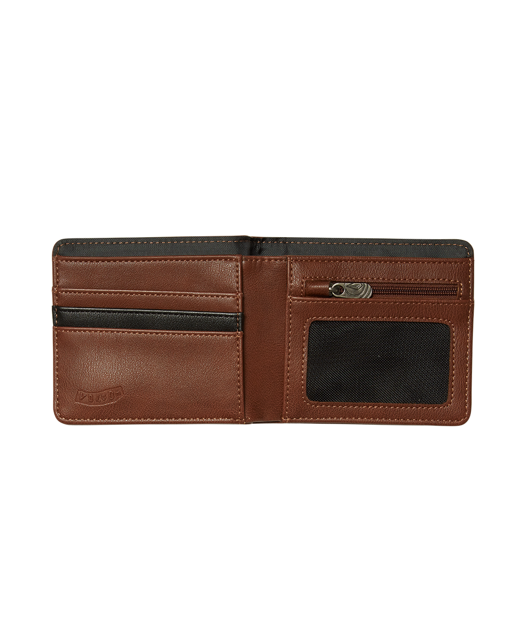 Volcom Slim Stone Wallet wallet hombre detail 2 | Brown