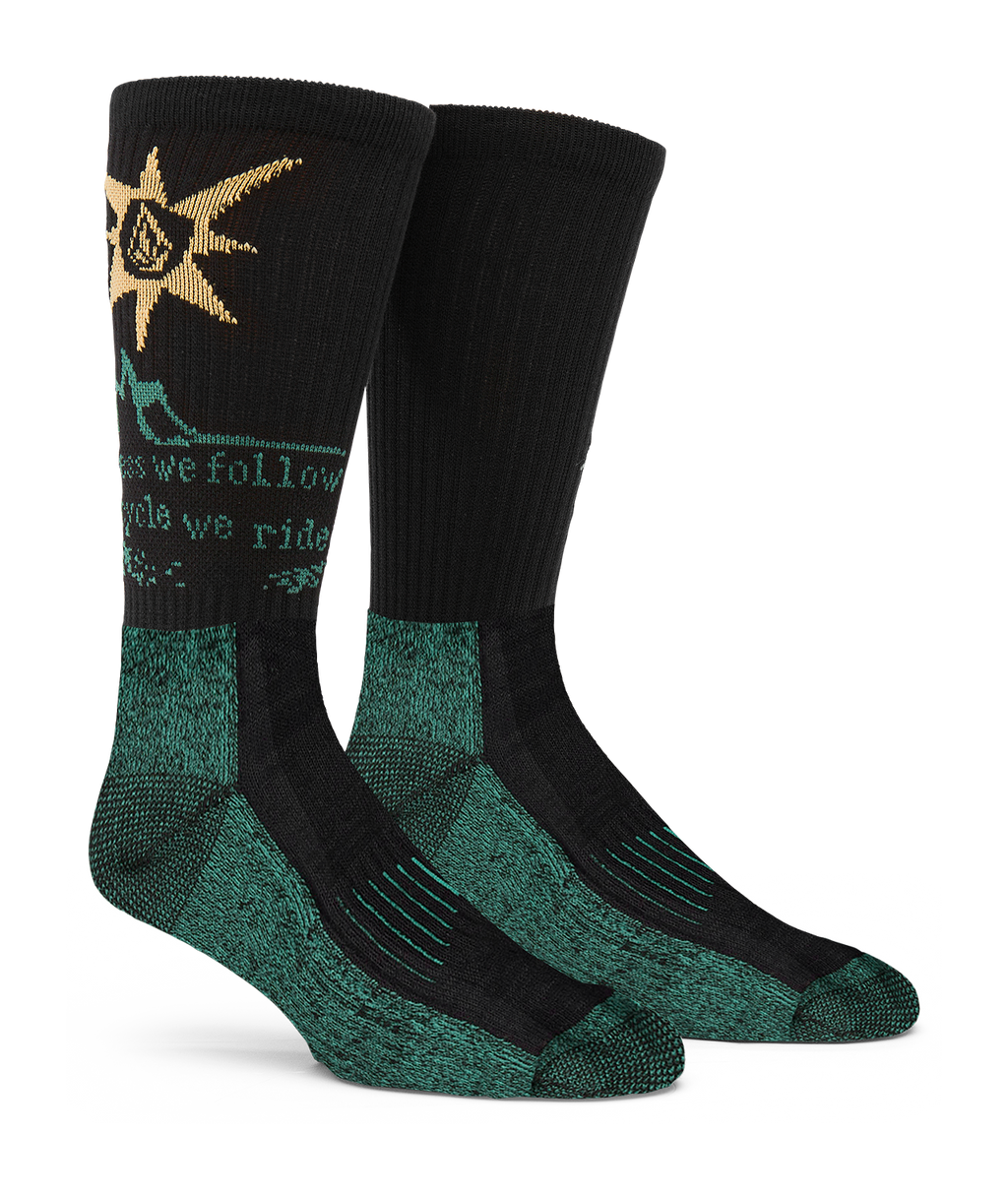 Meias Volcom Tt B Iguchi Sock Pr - Stealth