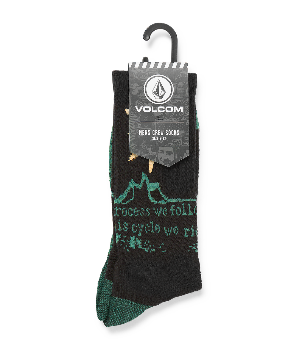 Meias Volcom Tt B Iguchi Sock Pr - Stealth