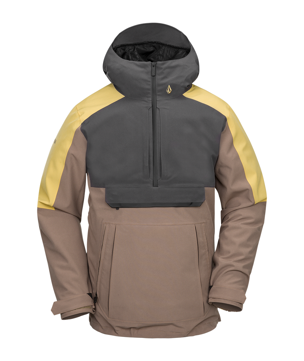 Volcom Brighton Pullover Snowboard Jacket - Chestnut Brown