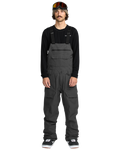 Calças de snowboard Volcom Roan Bib Overall - Cinzento Escuro