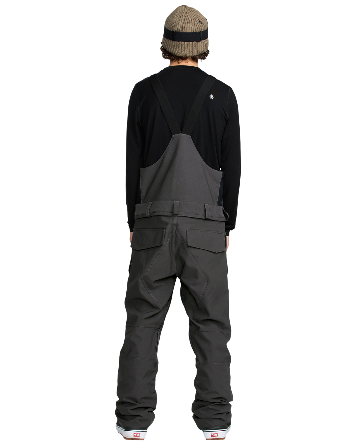 Pantalones de snowboard Volcom Roan Bib Overall - Dark Grey