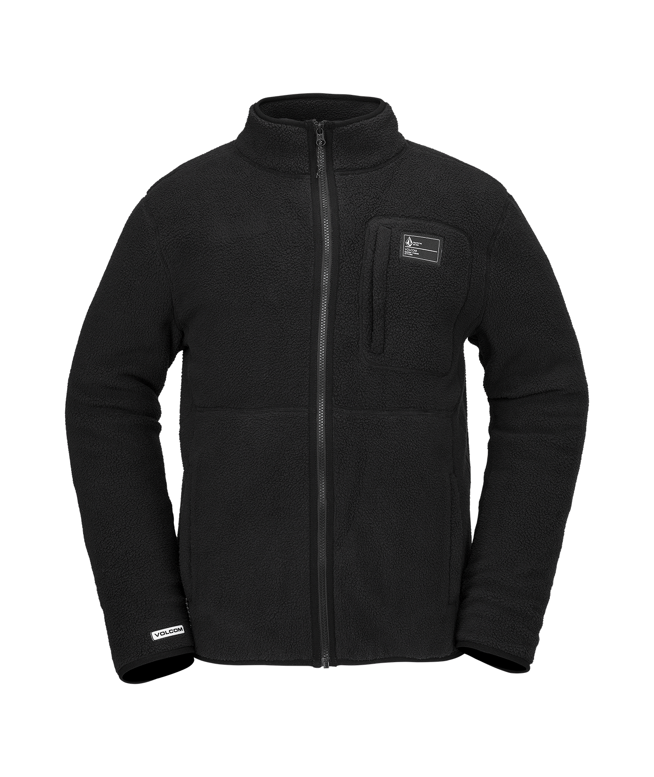 Sweatshirt com fecho de correr Volcom Fleecer Full Zip - Preto