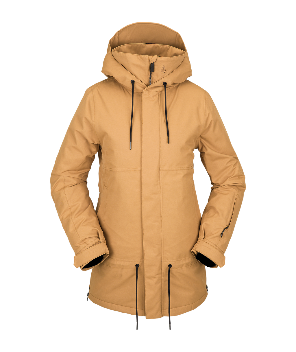 Veste de snowboard femme Volcom Paxson 2L Tds Inf Parka - Caramel
