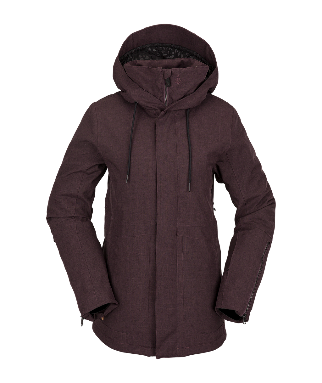 Volcom Sherwin Ins Jacket Women's Snowboard Jacket - Black Plum