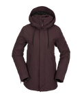 Damen Snowboardjacke Volcom Sherwin Ins Jacket - Schwarz Pflaume