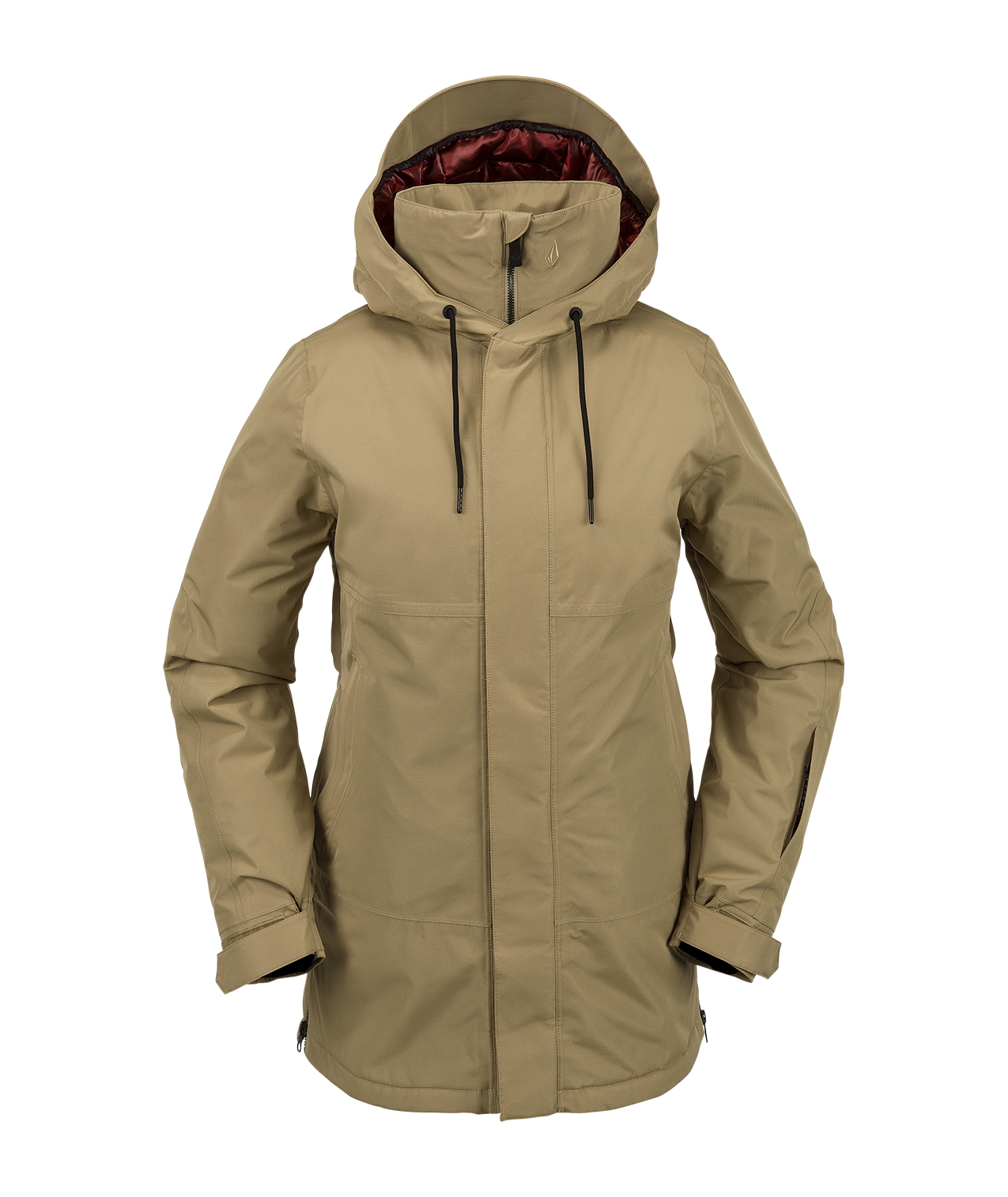 Veste de snowboard femme Volcom Paxson 2L Tds Inf Parka - Dark Khaki