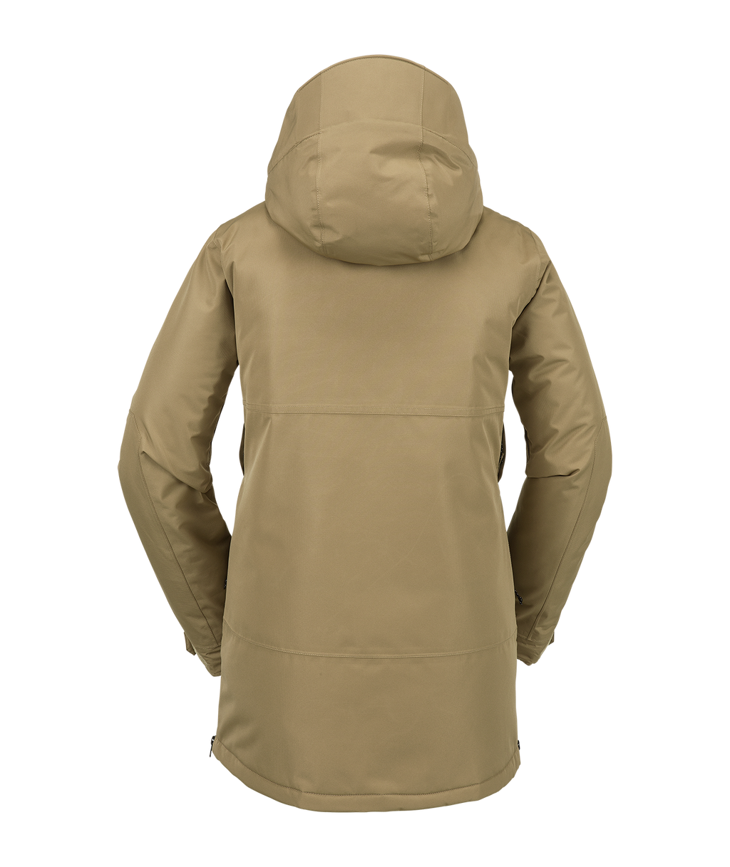 Veste de snowboard femme Volcom Paxson 2L Tds Inf Parka - Dark Khaki