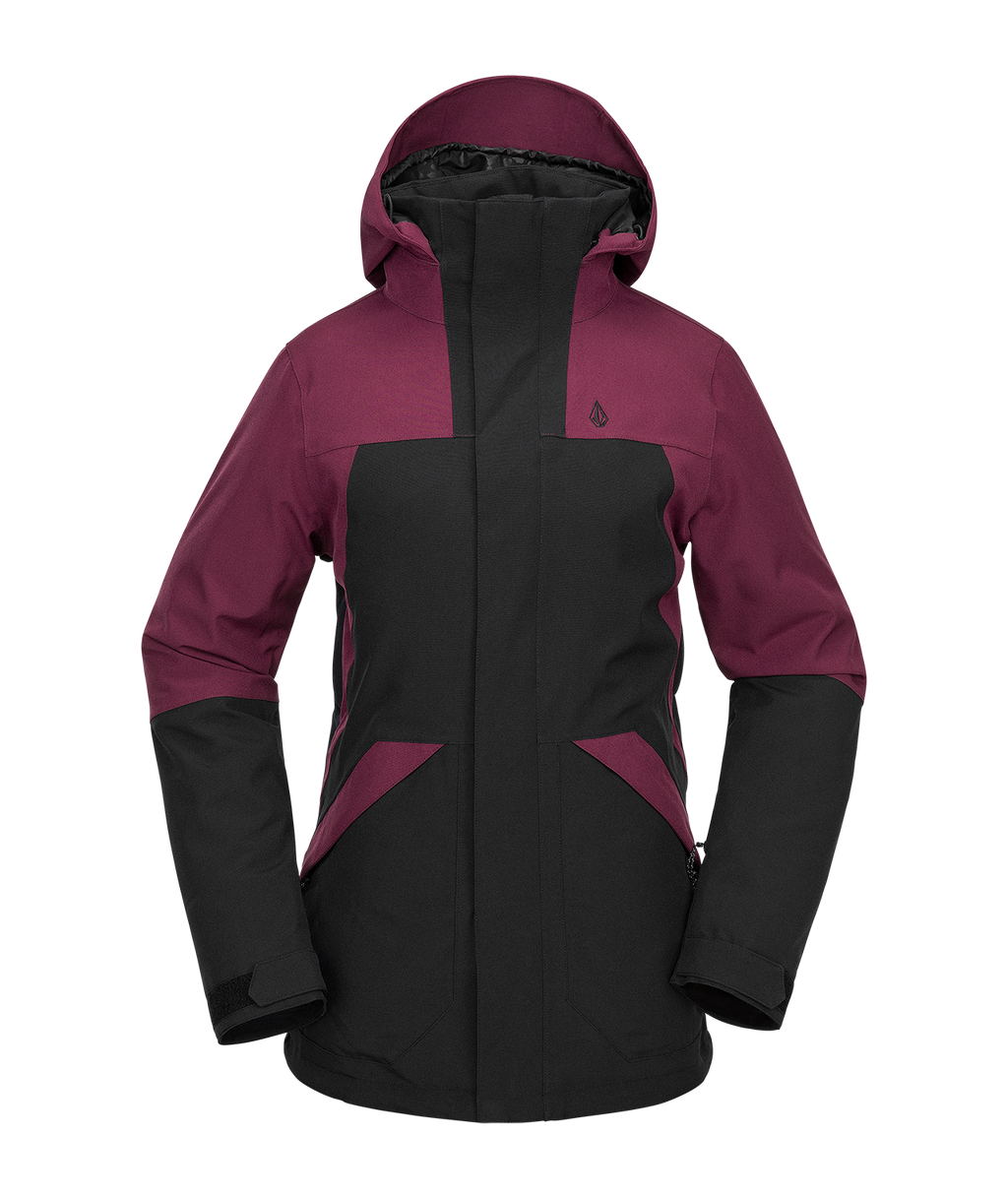 Veste de snowboard femme Volcom Shelter 3D Stretch - Bordeaux