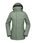 Volcom Shelter 3D Stretch Jacket - Women's Snowboard Jacket - Lichen Green