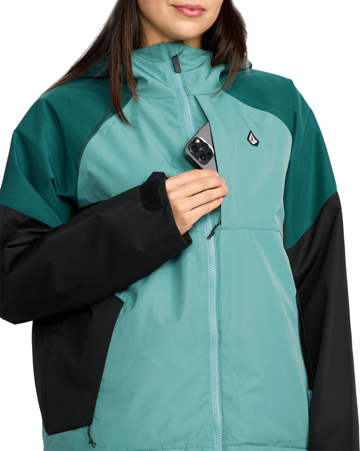 Volcom AGATE INS JACKET chaquetas y abrigos mujer detail 5 | Arctic Blue