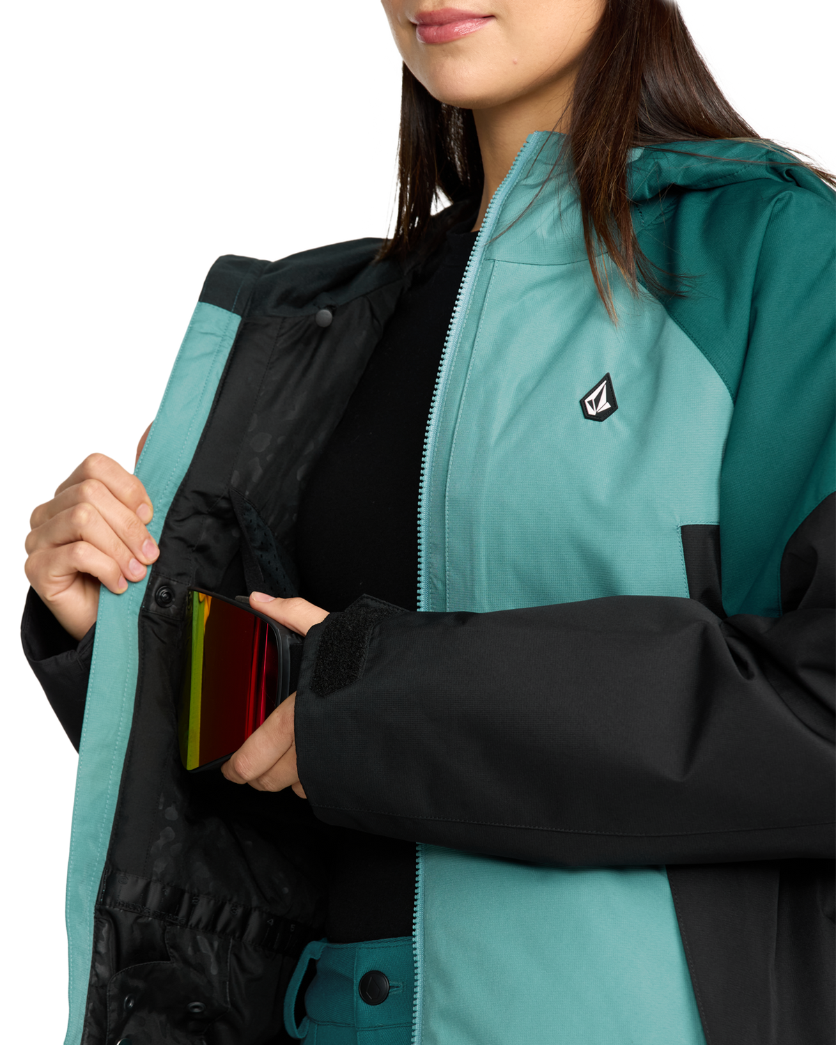 Volcom AGATE INS JACKET chaquetas y abrigos mujer detail 6 | Arctic Blue
