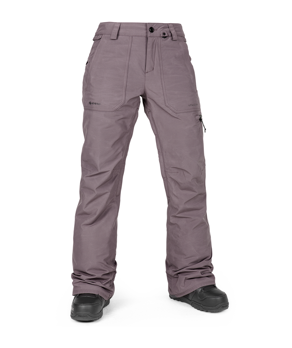 Calças de snowboard femininas Volcom Knox Ins Gore-Tex Pant - Lavanda Empoeirada.