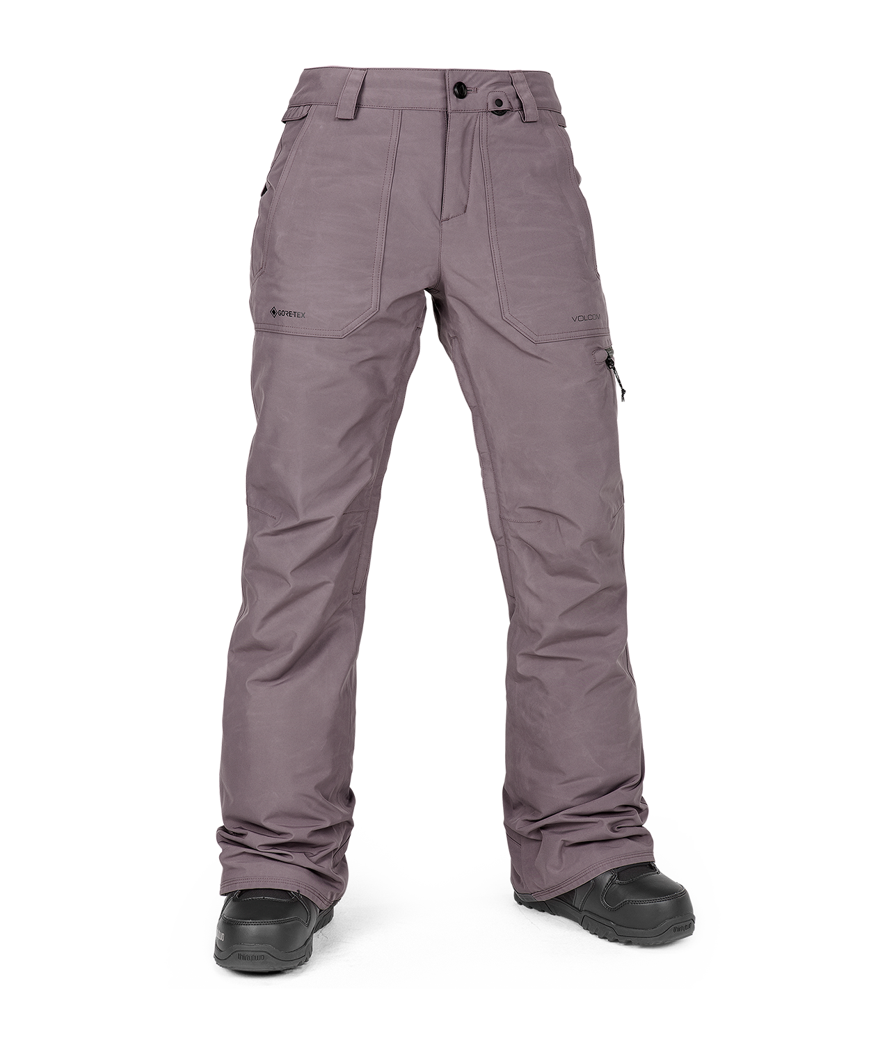 Calças de snowboard femininas Volcom Knox Ins Gore-Tex Pant - Lavanda Empoeirada.