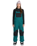 Volcom Creston 3D Stretch Bib Overall Women's Snowboard Pants - Atlantic Deep