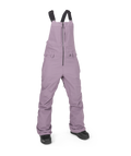 Calças de snowboard femininas Volcom Swift Bib Overall - Lavanda Empoeirada