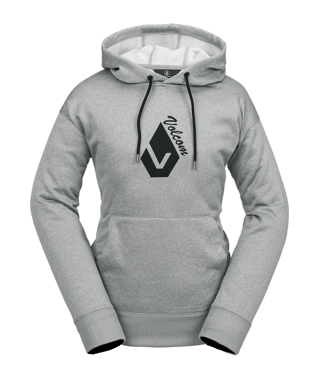 Sweat à capuche technique pour femme Volcom Core Hydro Hoodie - Heather Grey