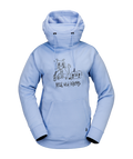 Damen Kapuzenpullover Volcom Riding Hydro P/O - Crystal Blue