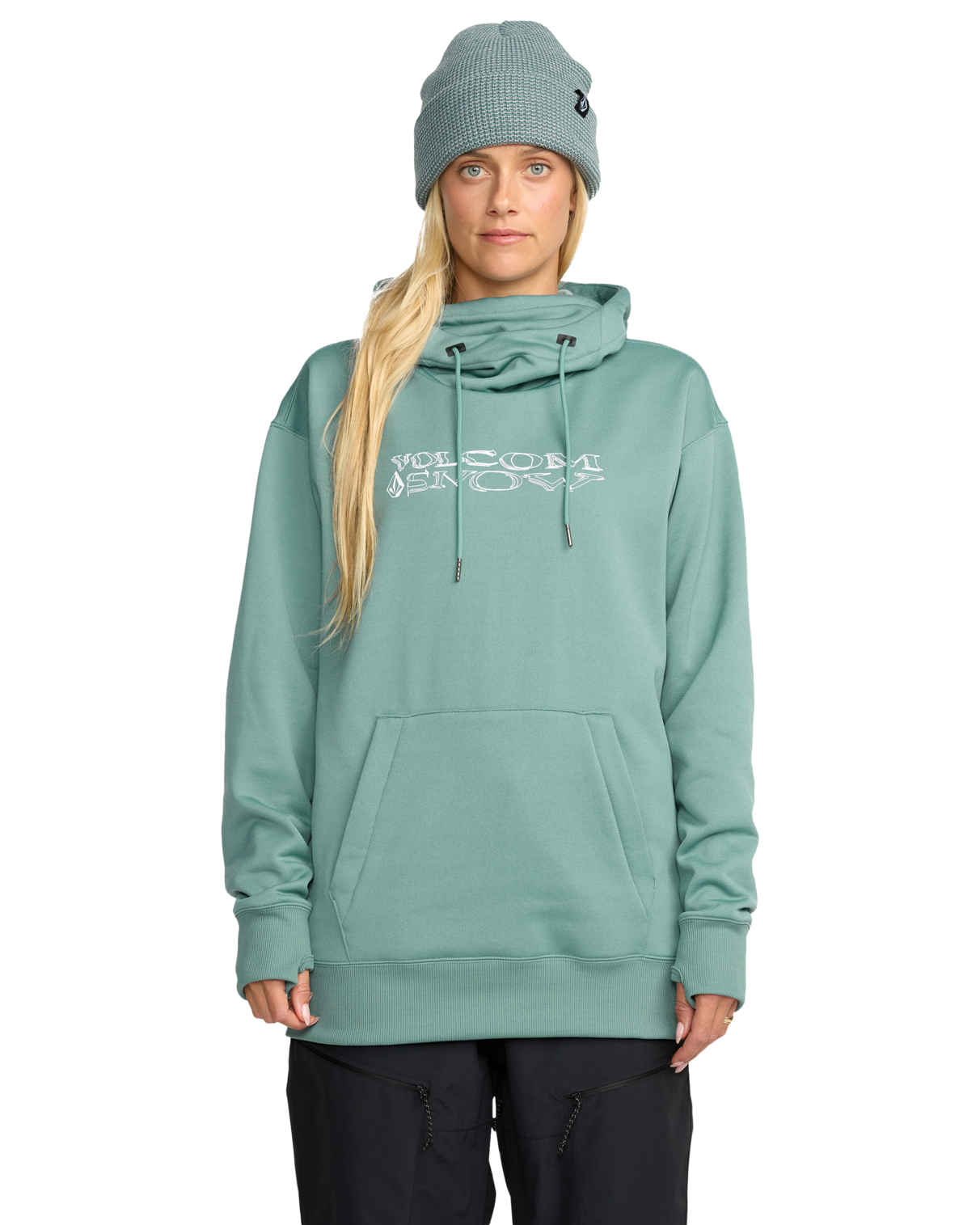 Volcom Women's Riding Hydro P/O Hoodie - Arctic Blue