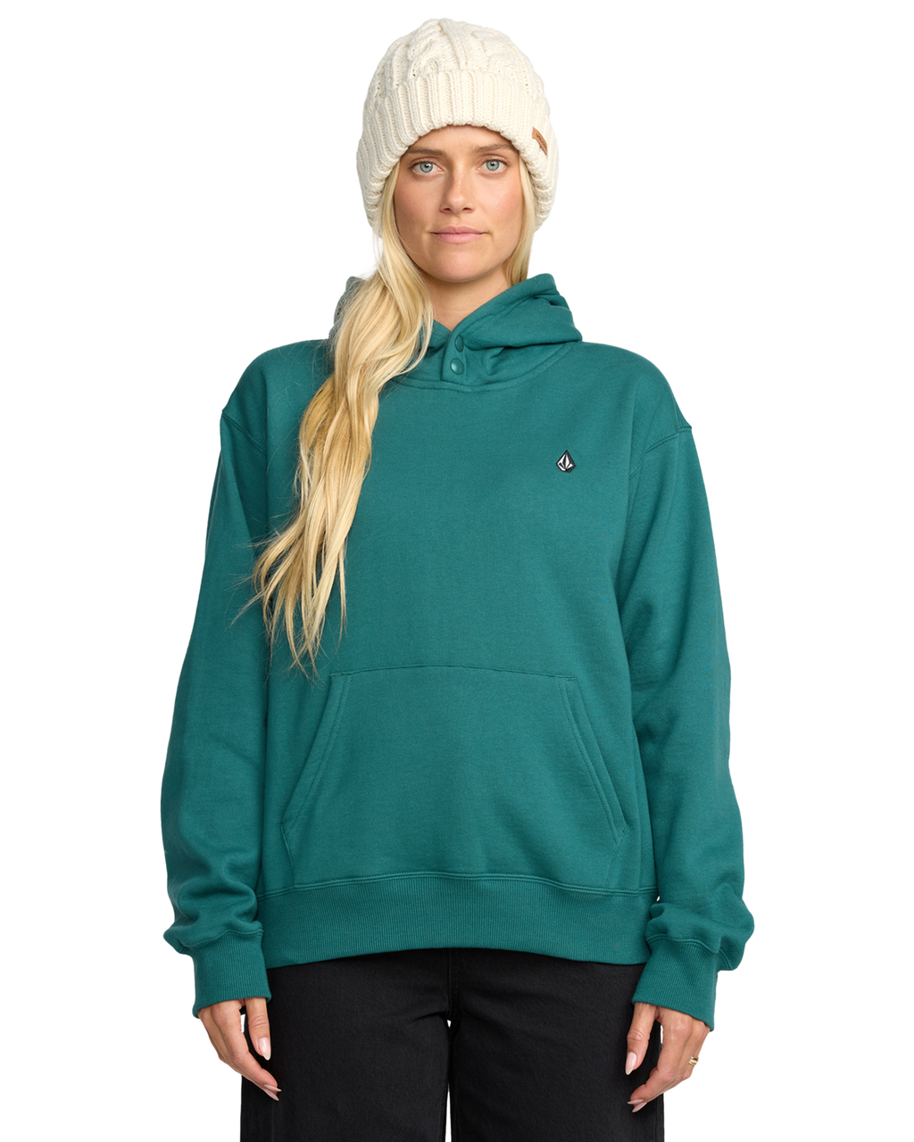 Sudadera con capucha Mujer Volcom Costus P/O Fleece - Atlantic Deep