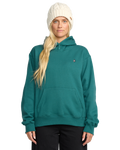 Sudadera con capucha Mujer Volcom Costus P/O Fleece - Atlantic Deep