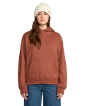 Damen Kapuzenpullover Volcom Costus P/O Fleece - Henna