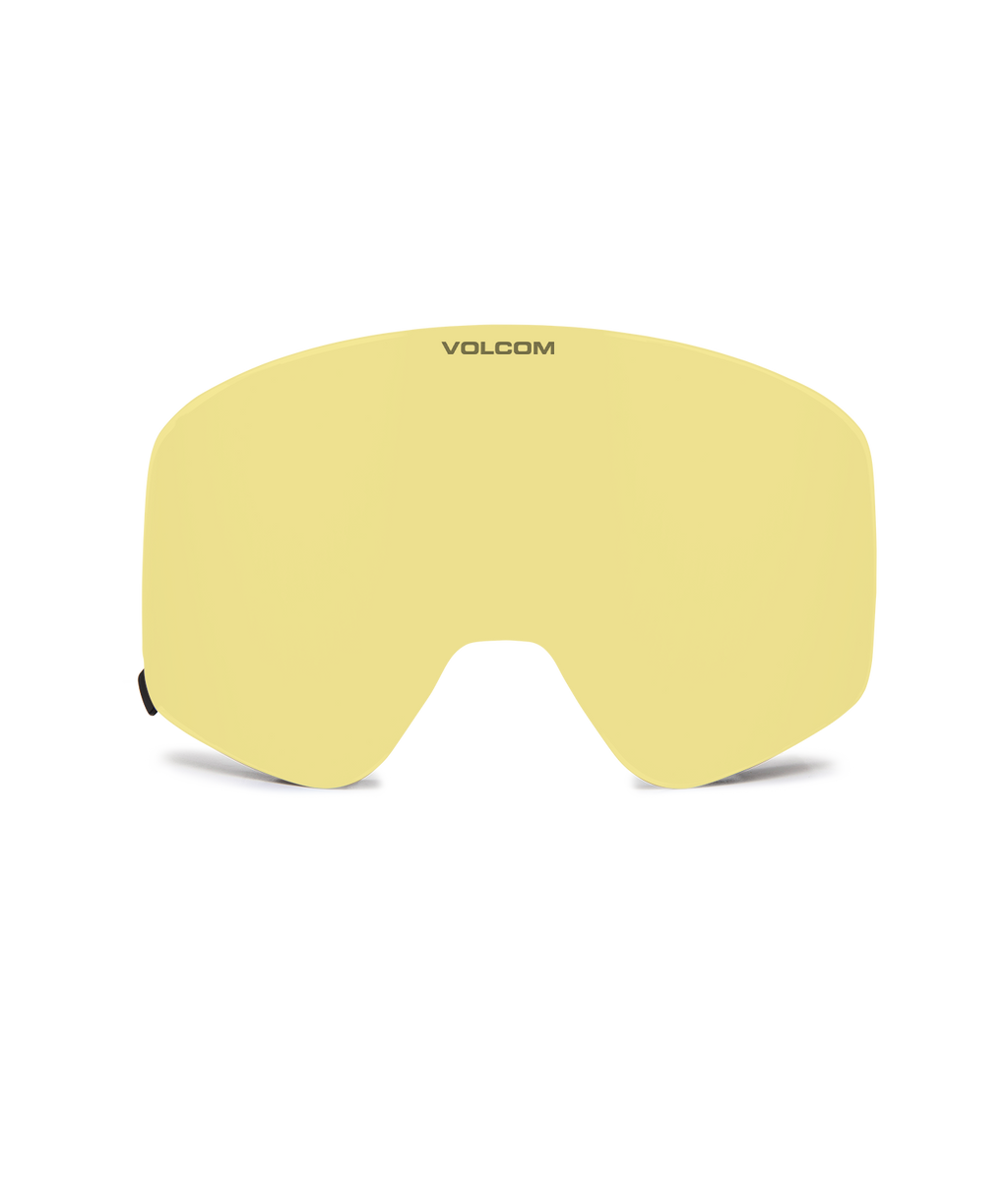 Volcom Odyssey Matte Black Snow Goggles + Bonus Lens Yellow - Red Chrome