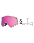 Maschere da sci Volcom Yae Matte White - Pink Chrome