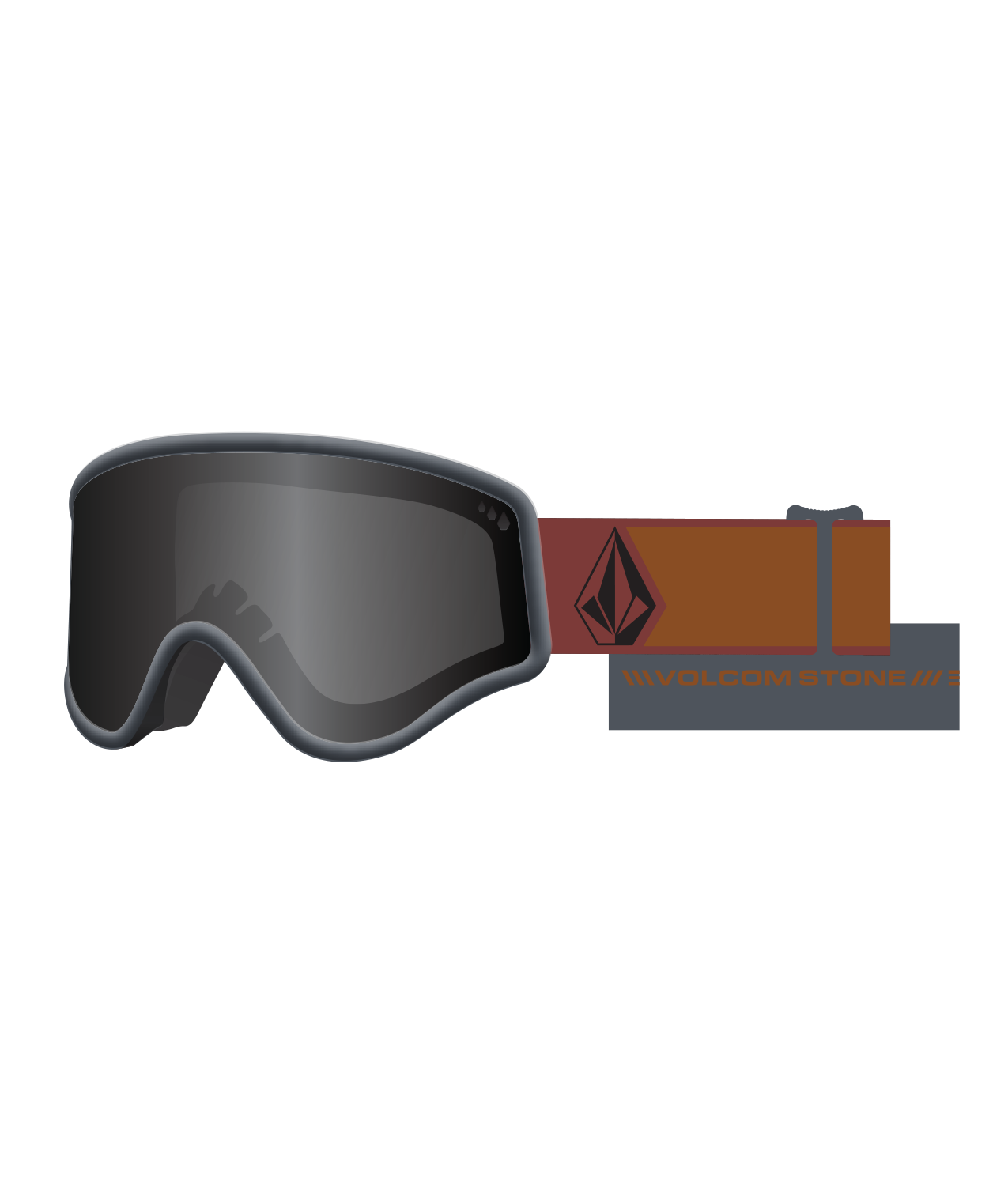 Volcom Yae Rwd Crl Snow Goggles + Bonus Lens Rose - Dark Gray